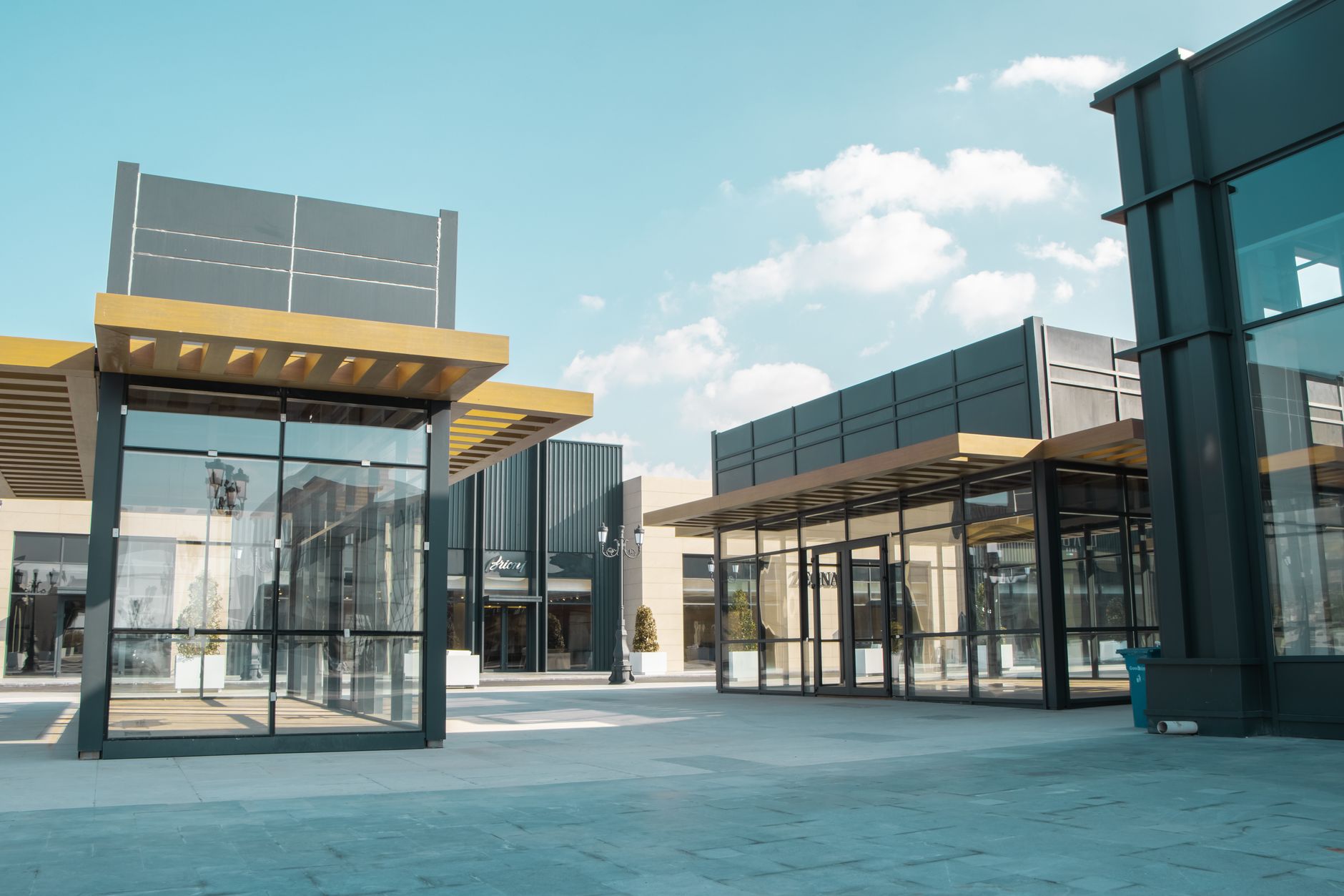 Suburban shopping center, representative of East Brunswick's Route 18 retail corridor
