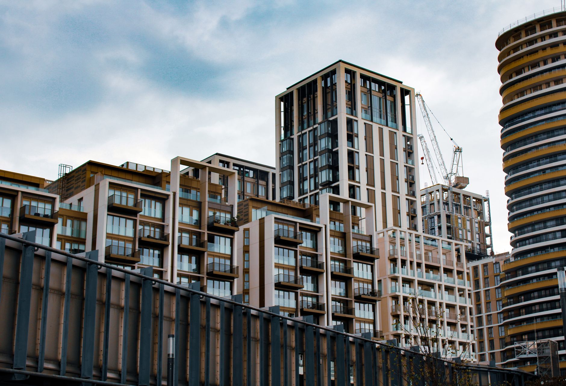 Urban high-rise construction, representative of Flushing's mixed-use development
