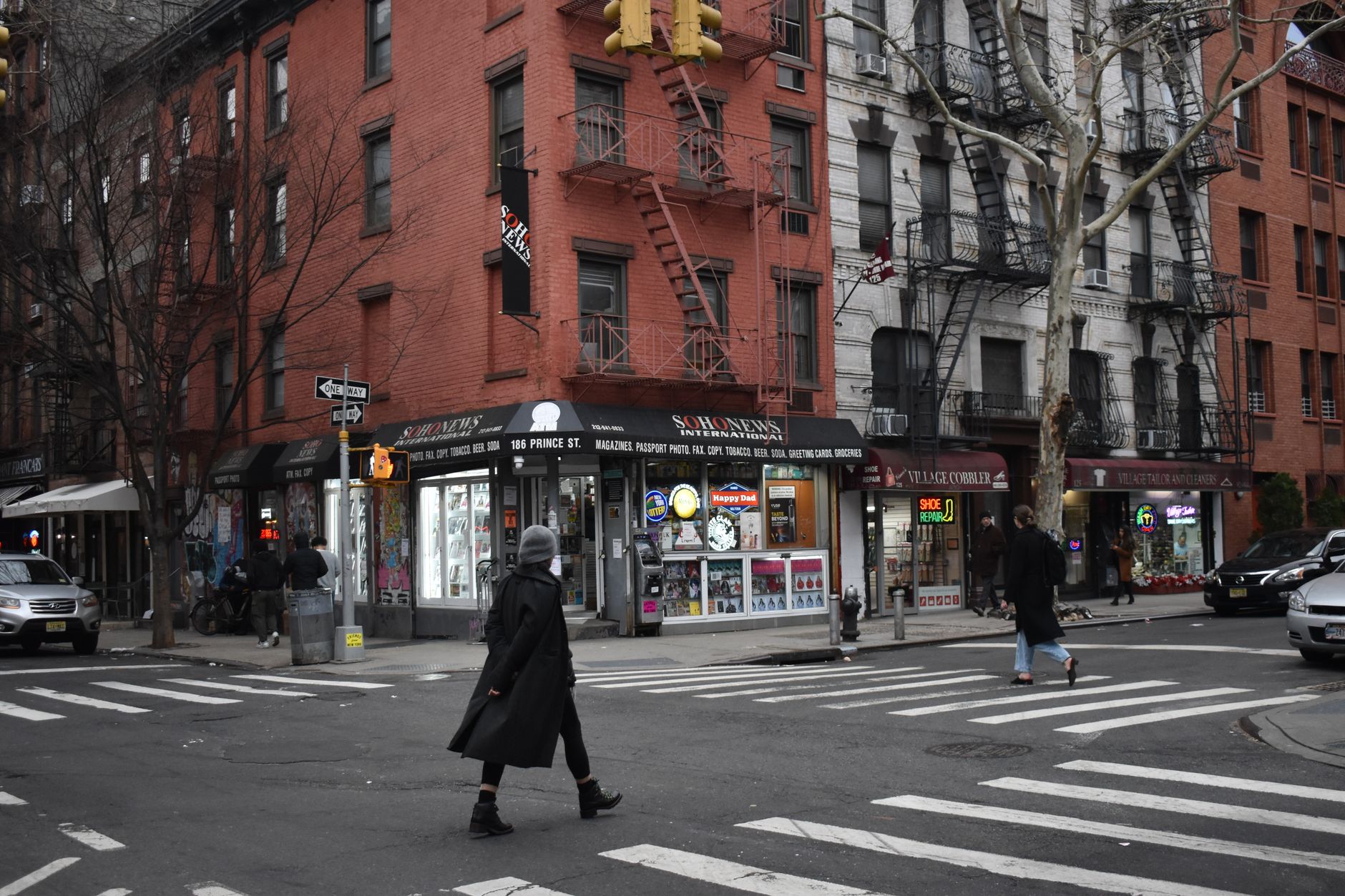 Street-level storefronts, representative of Flushing's retail and dining corridors