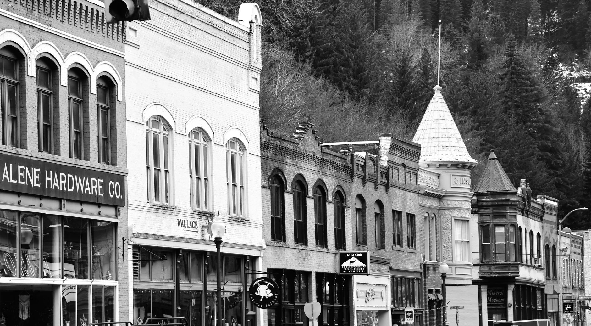 Upscale downtown shopping district, representative of Garden City's Franklin Avenue