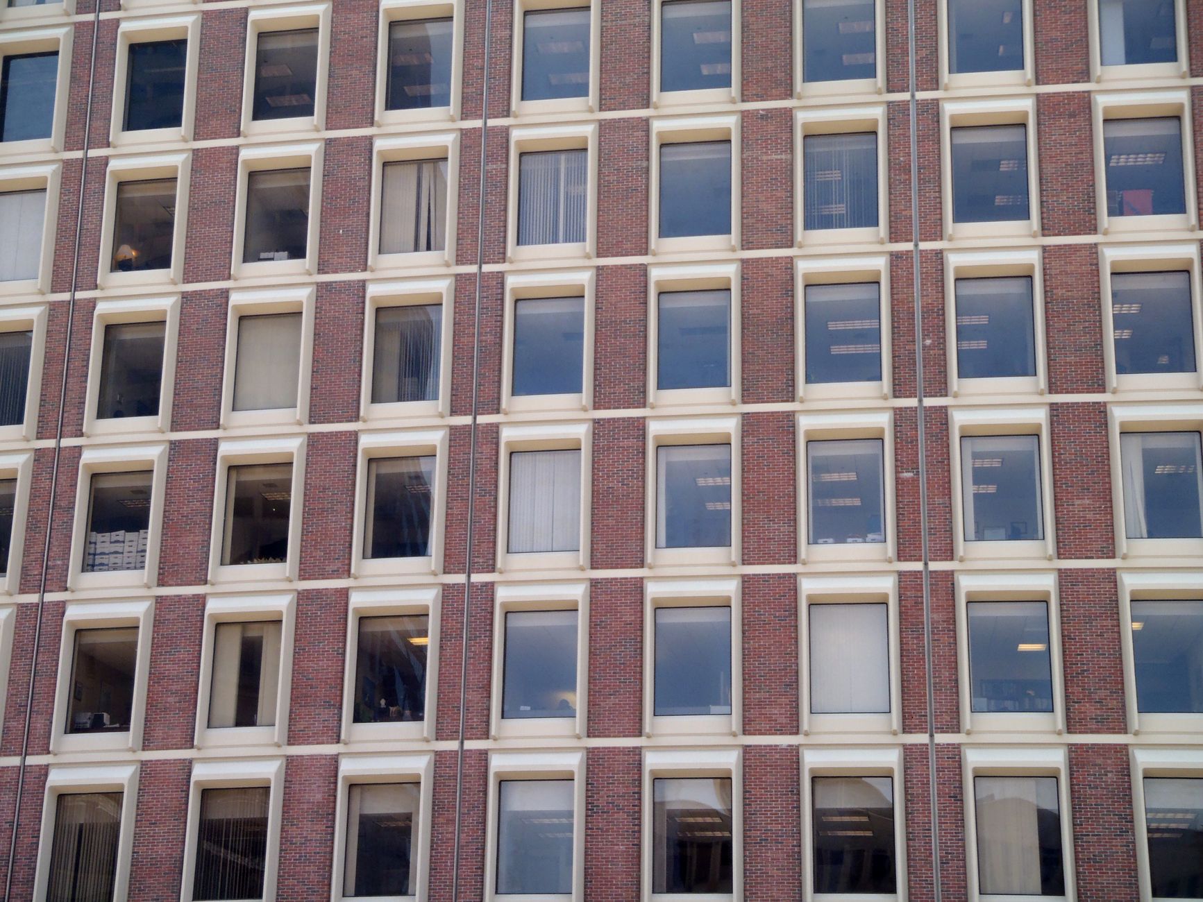 Brick commercial building, representative of Lynchburg's office and institutional stock