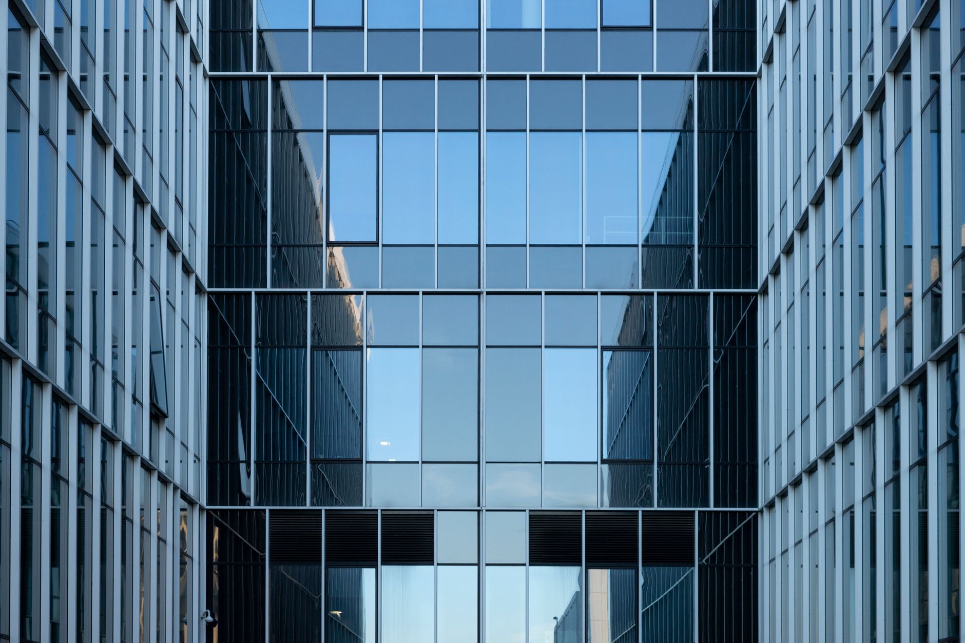 Commercial office building, representative of professional space in Montclair