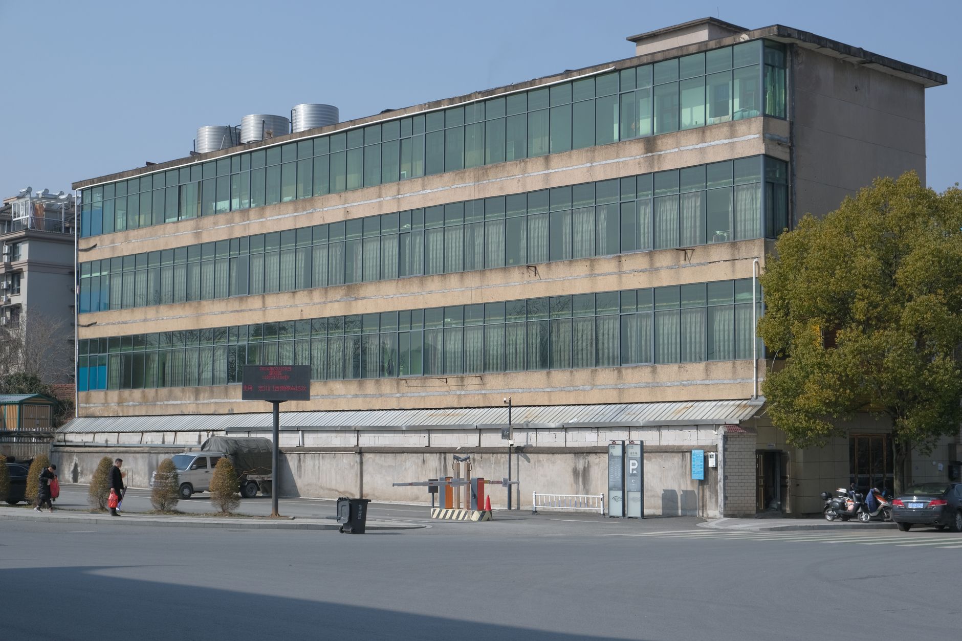Downtown commercial building, representative of Patchogue's retail and apartment growth