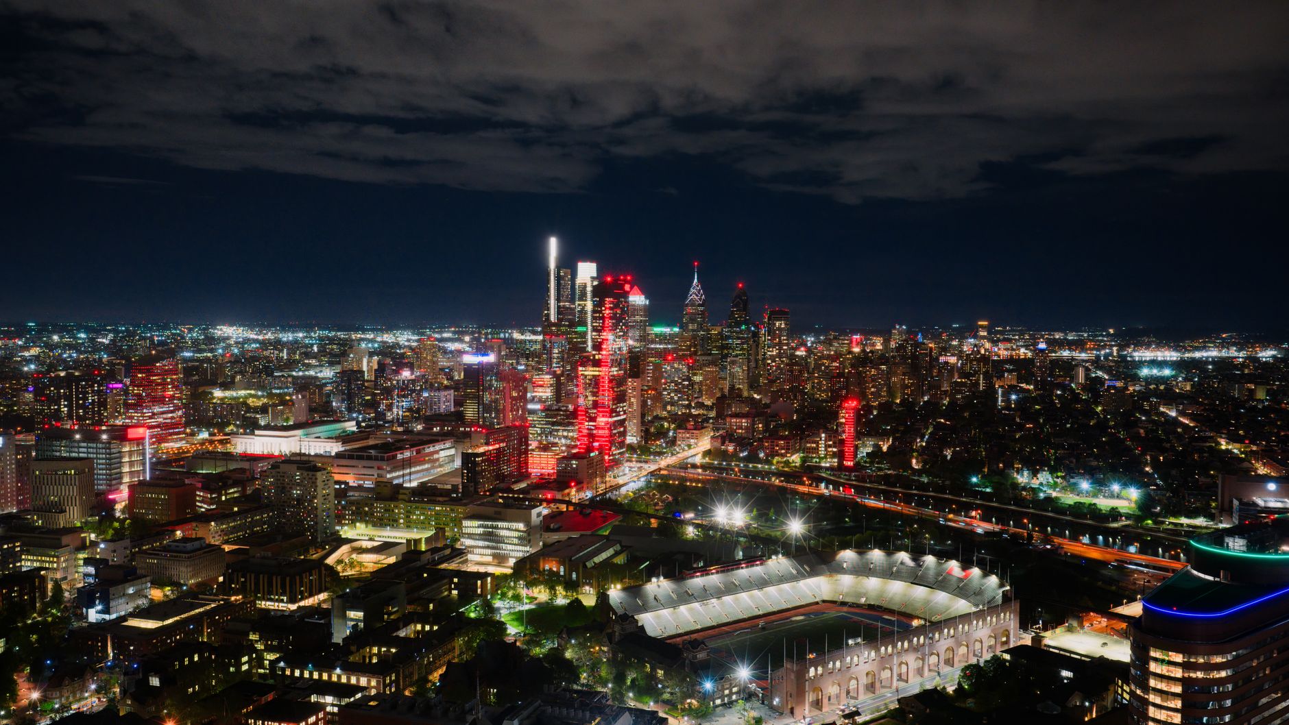 Philadelphia skyline, representative of the Center City commercial core