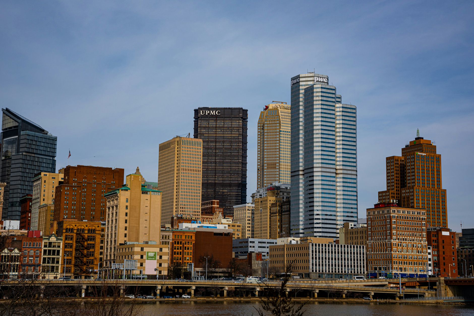 Pittsburgh commercial buildings, representative of the city's business districts