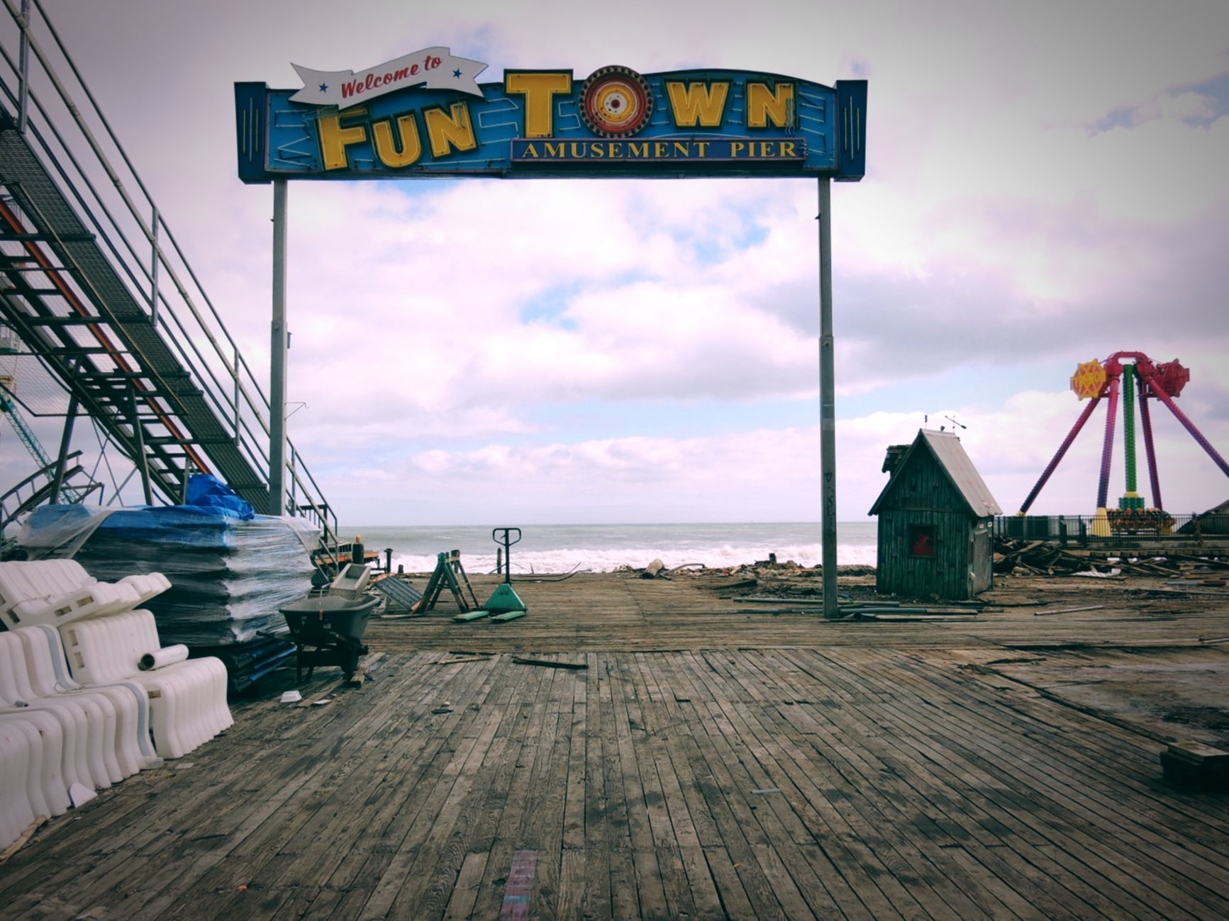Shore boardwalk, representative of Point Pleasant's beachfront and Jenkinson's district