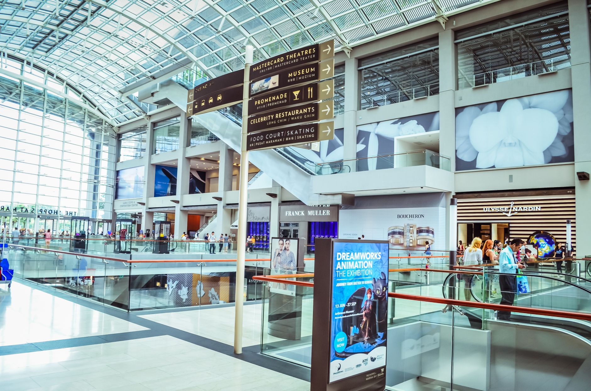 Upscale retail interior, representative of Weston's commercial districts