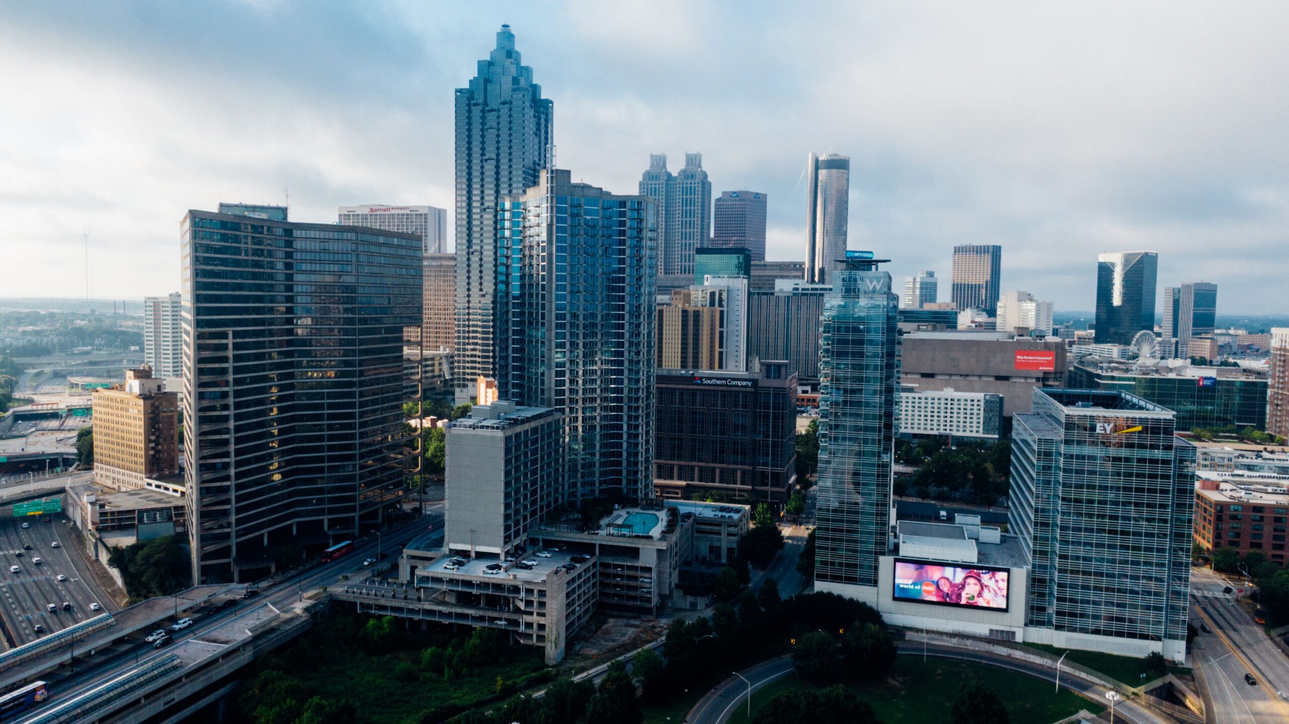 Metro Atlanta office district — representative of the Alpharetta, GA commercial market