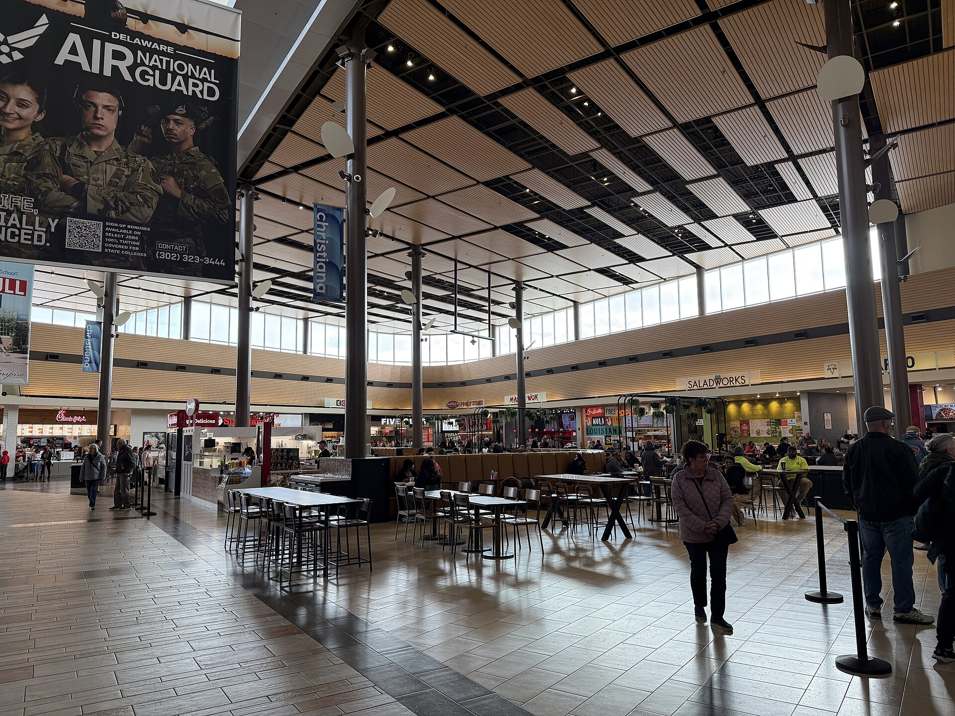 Food court at Christiana Mall