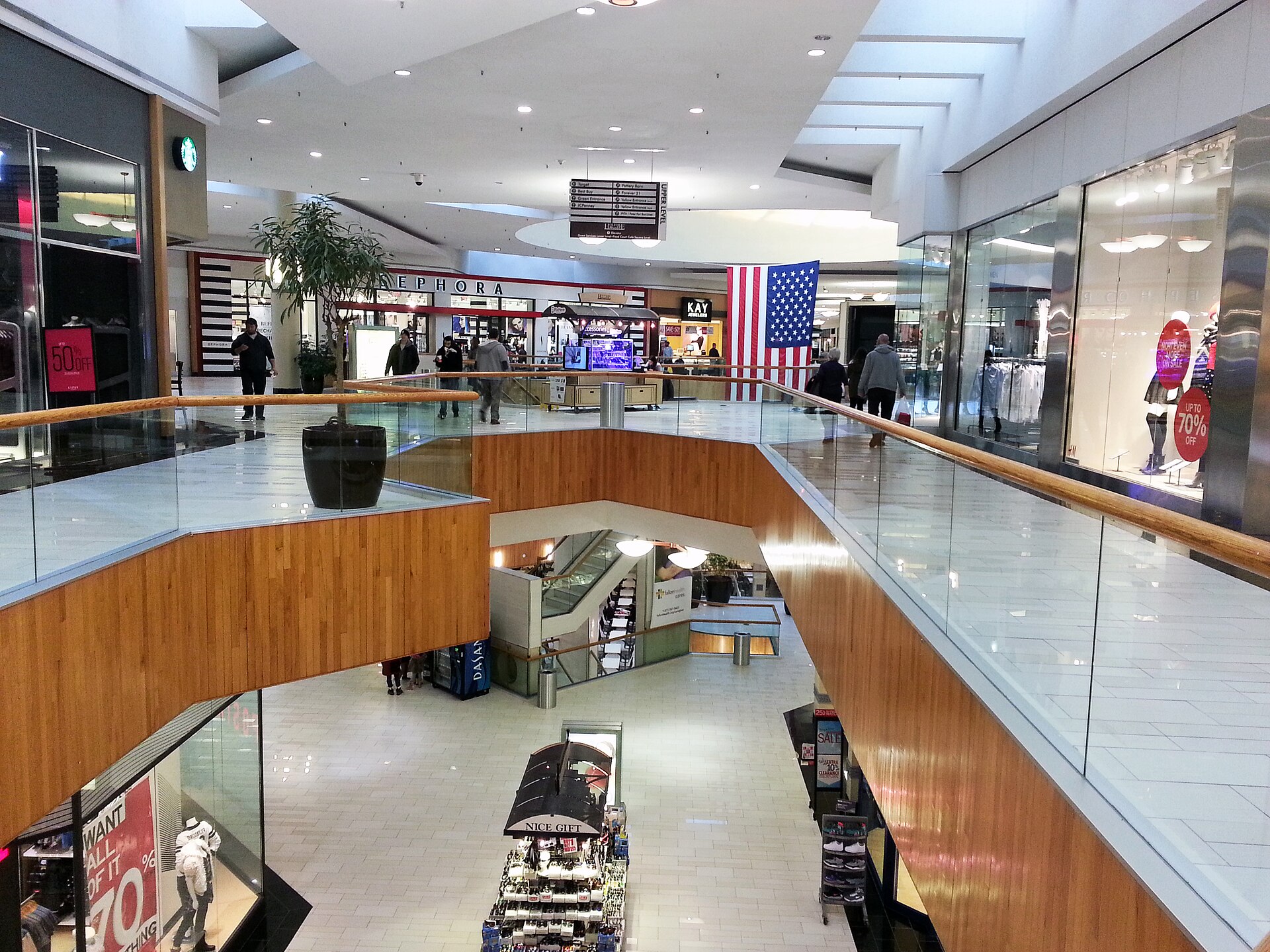 Interior of Holyoke Mall at Ingleside in Holyoke, Massachusetts