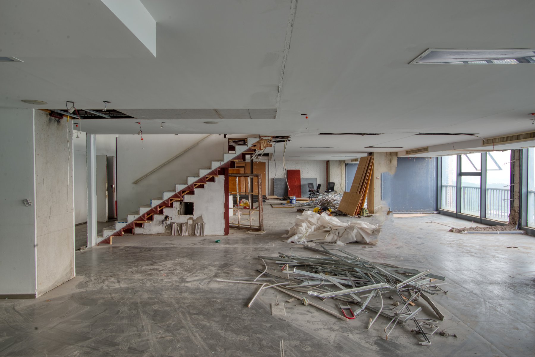 A commercial construction site in New York City, representative of the city's ongoing development