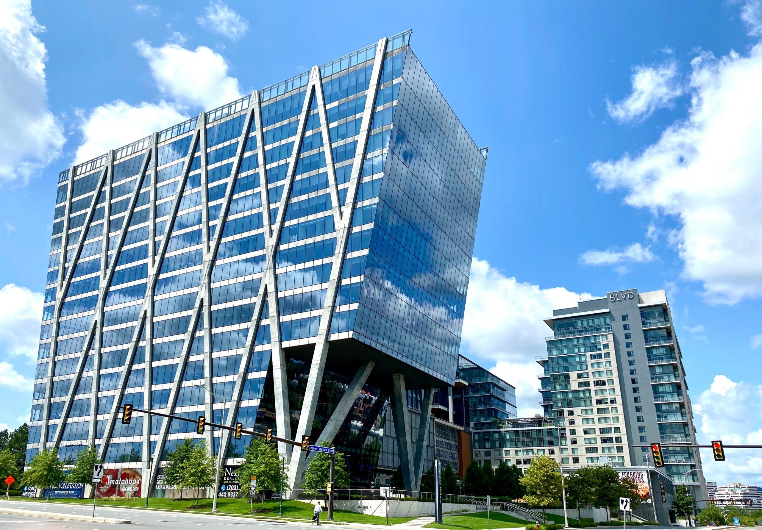 Glass office building, Reston, Virginia